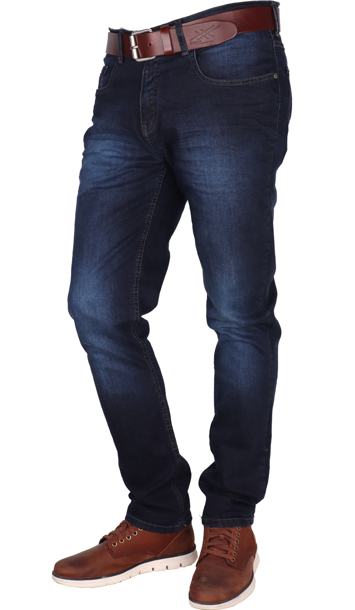 Donkere jeans heren stretch materiaal online kopen