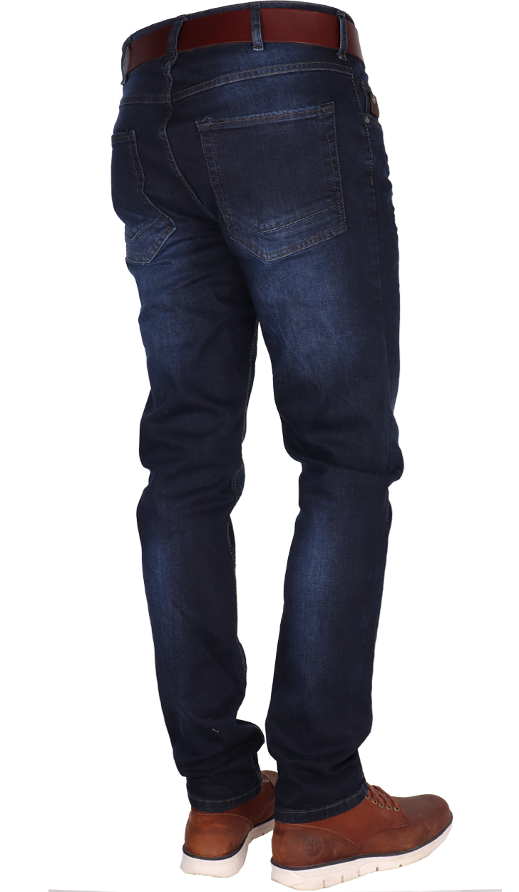 Donkere jeans heren stretch materiaal online kopen