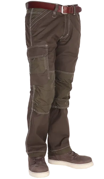 Canvas broek cordura kniestukken teekwerende anti insecten finish