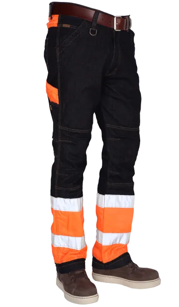 Werkbroek fluo oranje